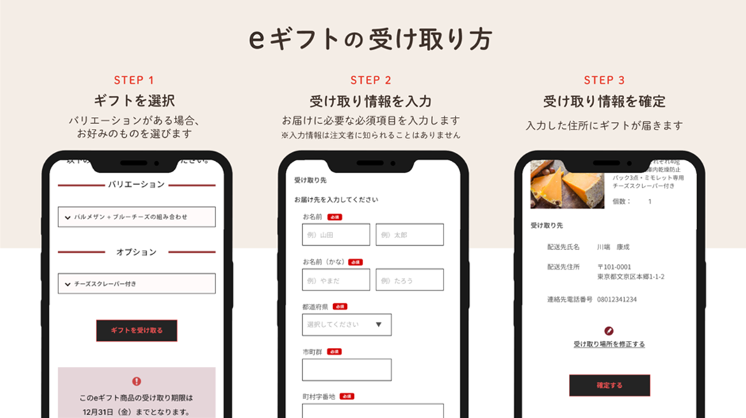 受け取り方
