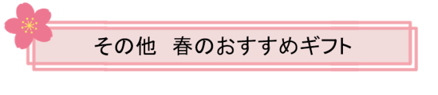 その他春のおすすめギフト